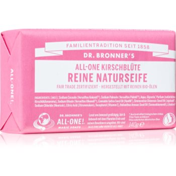 Dr. Bronner’s Cherry Blossom Pure Castile Soap Bar săpun solid - imagine 2